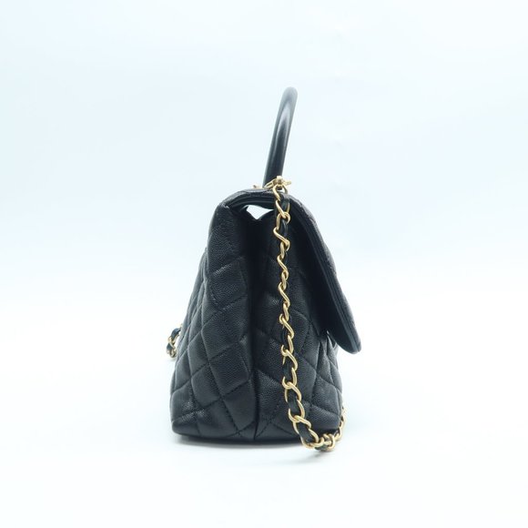 Chanel Coco handle Black Leather Satchel - Picture 3 of 12